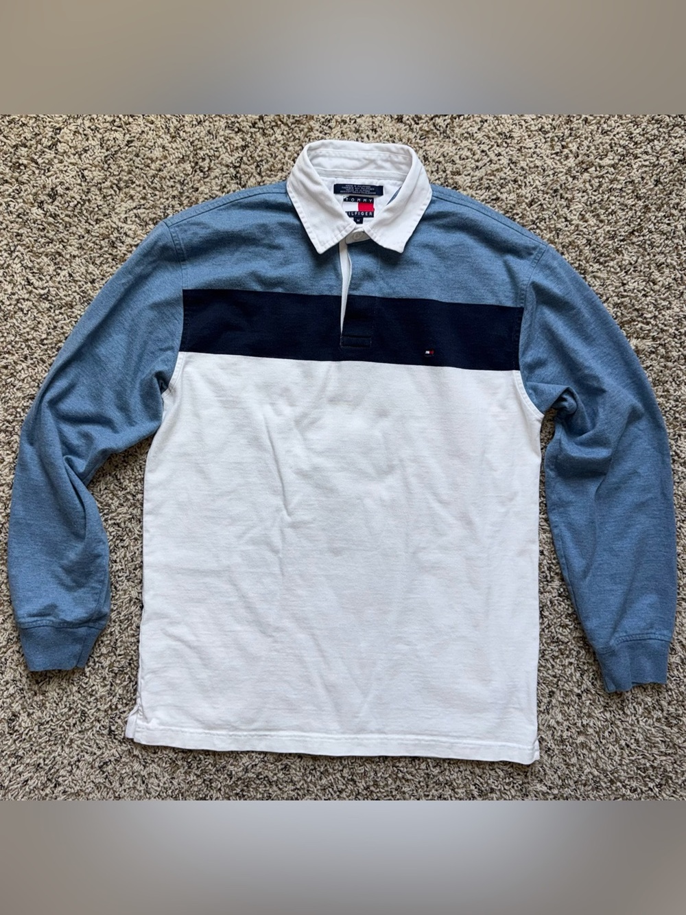 Vintage Tommy Hilfiger Long Sleeve Rugby Polo Shirt